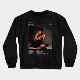 Anita Baker - Rapture Tracklist Album Crewneck Sweatshirt